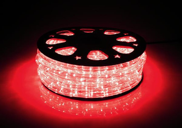 LED-Lichtschlauch 44m lang mit 1056 LEDs in rot – Bild 1