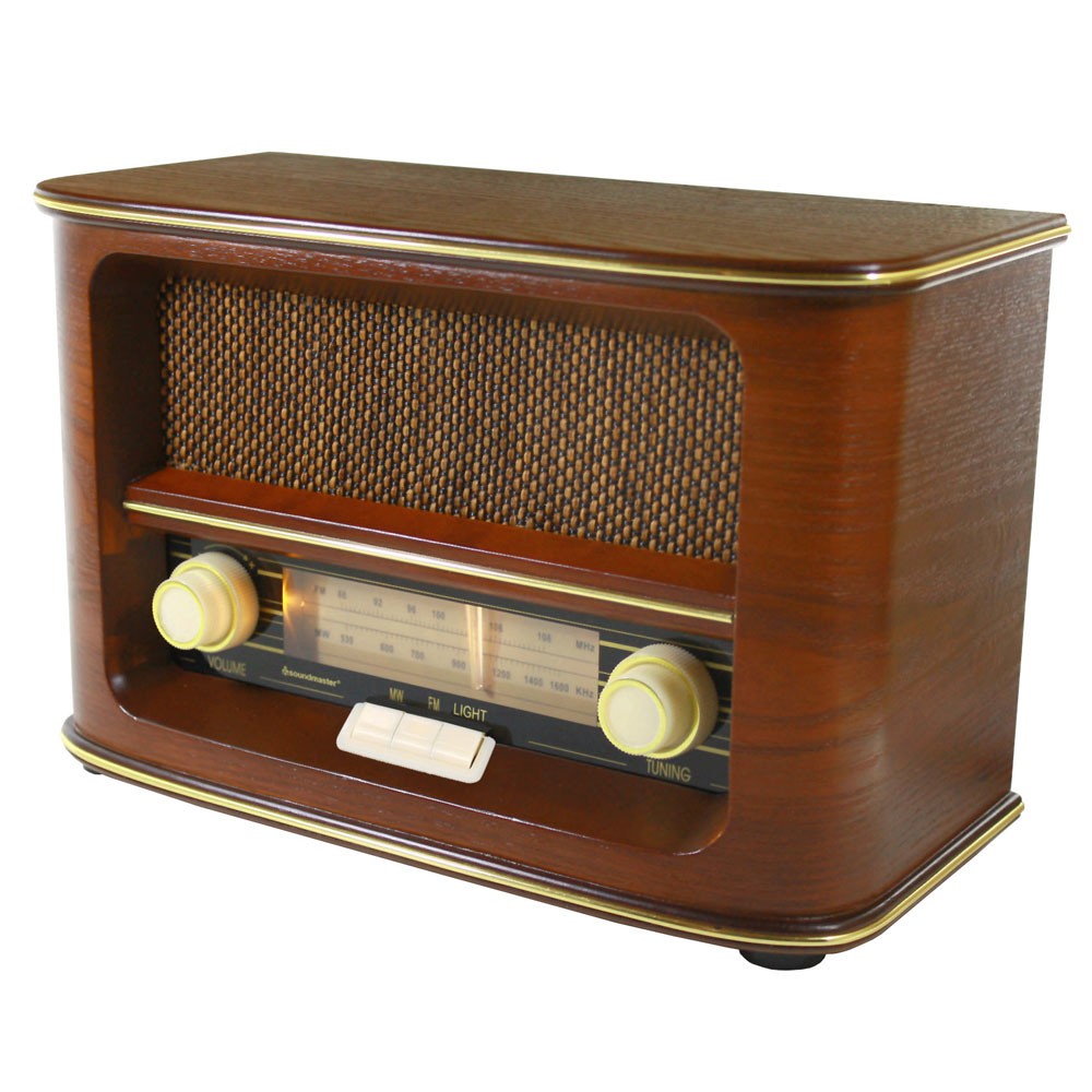 Nostalgie-Radio mit furniertem Echtholzgehäuse – Bild 3