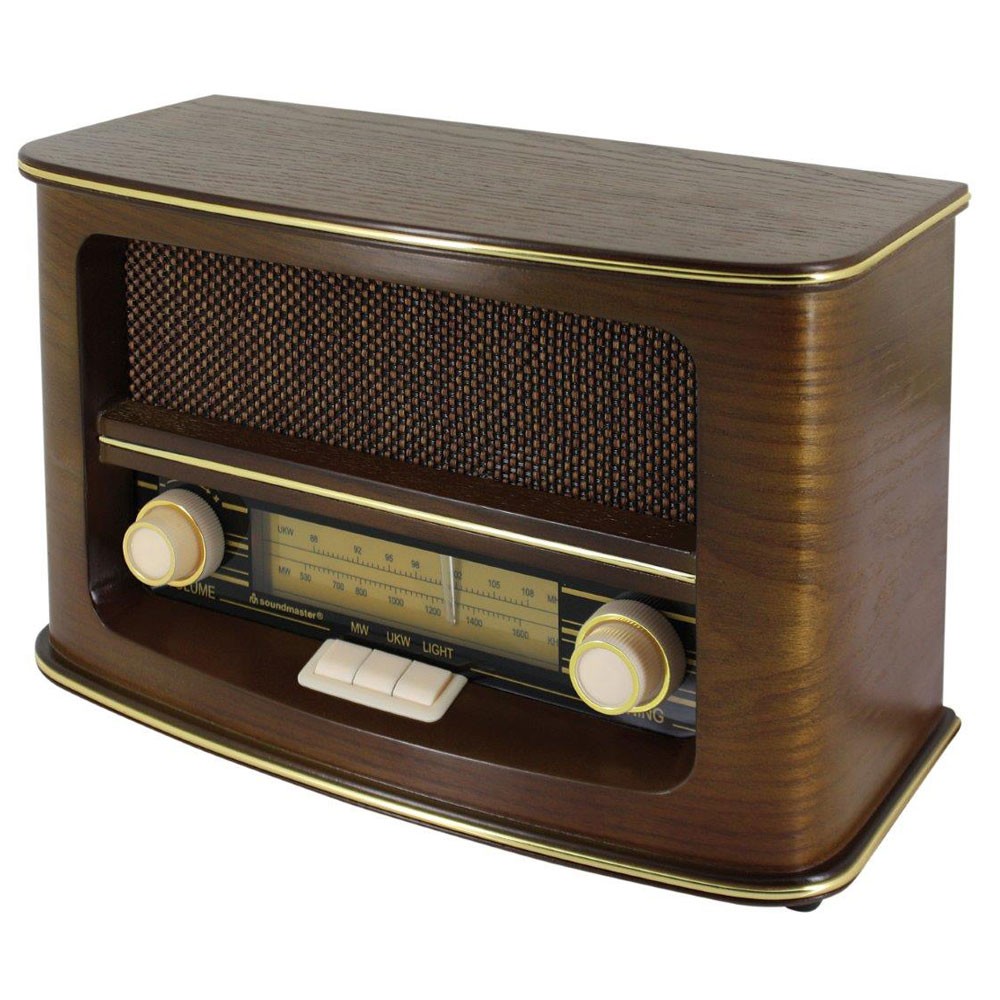 Nostalgie-Radio mit furniertem Echtholzgehäuse – Bild 2
