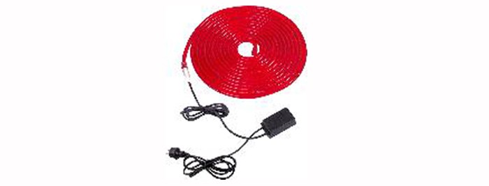 Lichtschlauch 9m lang mit 324 Lämpchen rot