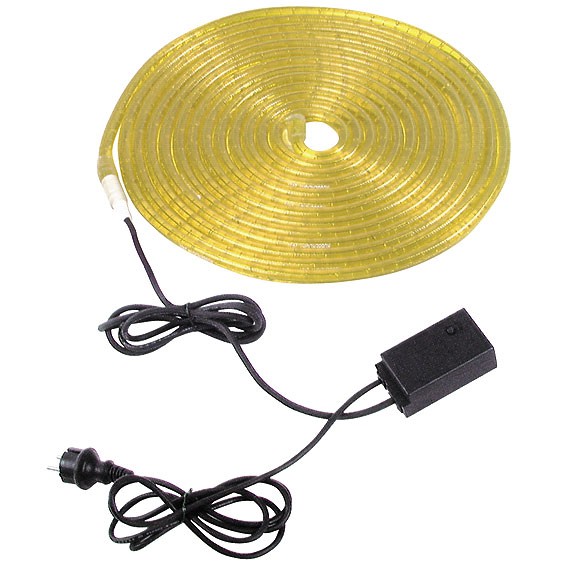 Lichtschlauch 9m lang mit 324 Lämpchen gelb – Bild 1