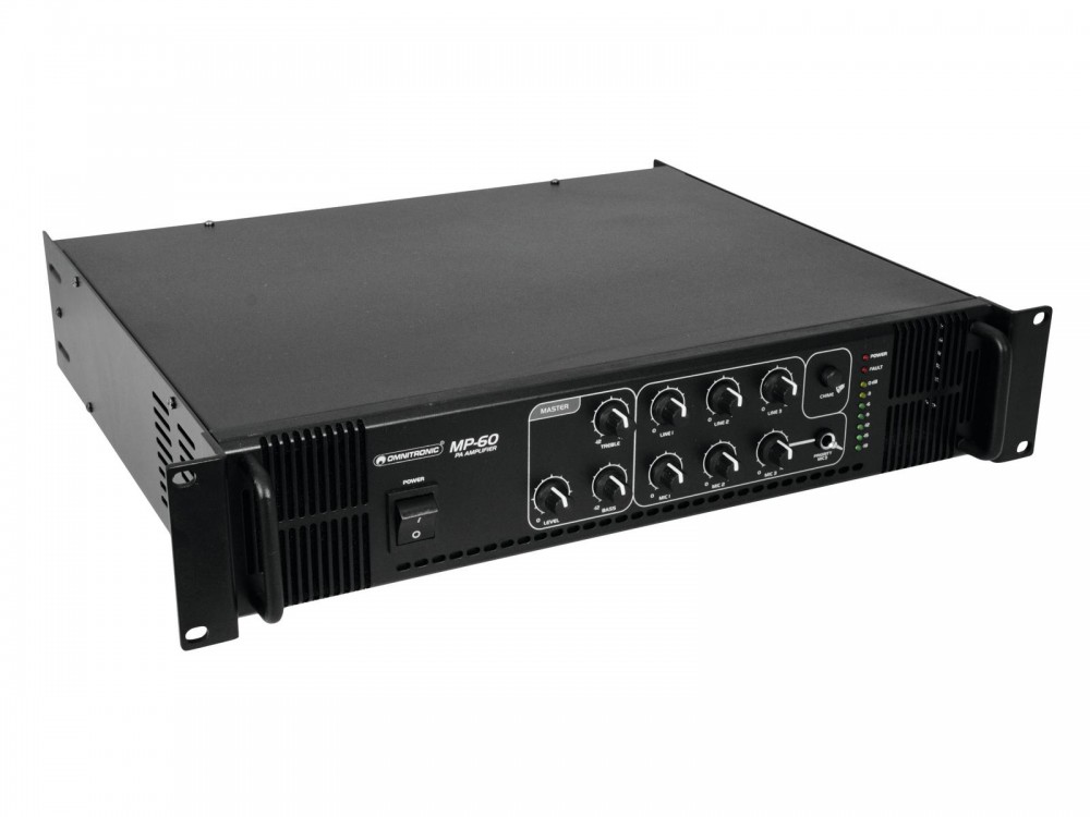ELA-Mischverstärker Verstärker Endstufe Omnitronic MP-60 – Bild 1