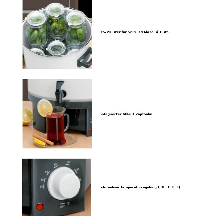 Einkocher und Heißgetränkeautomat Clatronic EKA 3338 – Bild 3