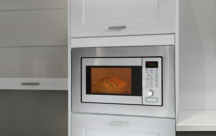 Einbau Mikrowelle mit Grill Edelstahl Kindersicherung Timer Bomann MWG 2215 EB – Bild 3