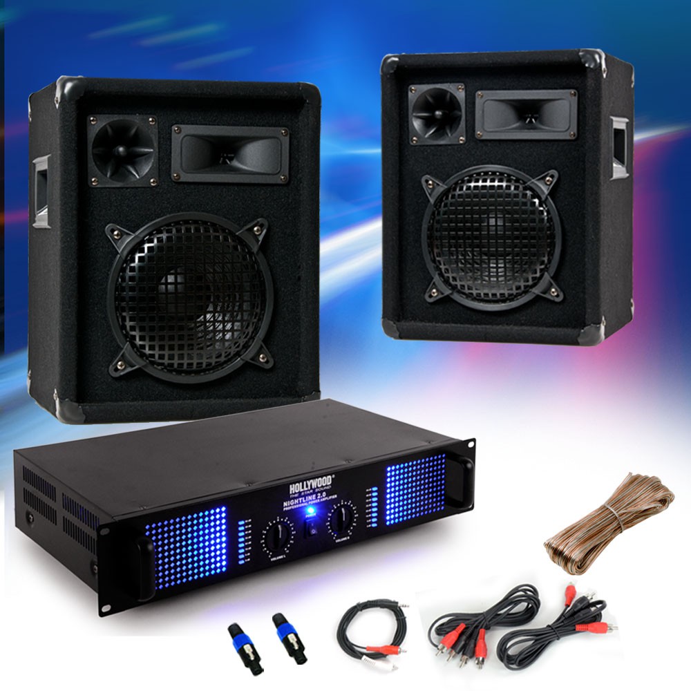 PA Einsteiger System Omnitronic Boxen Verstärker DJ-549 – Bild 2
