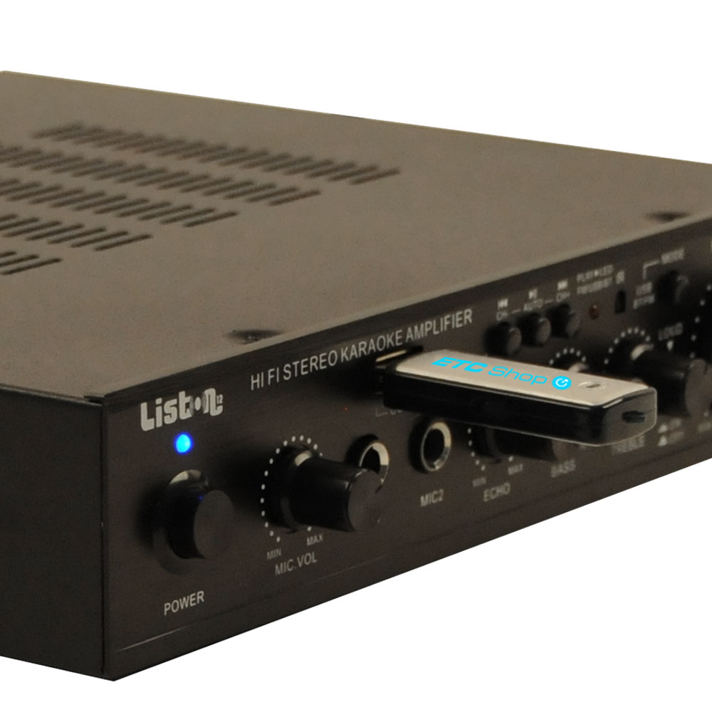 PA Anlage mit Bluetooth Receiver mit USB und Fernbedienung – Bild 4