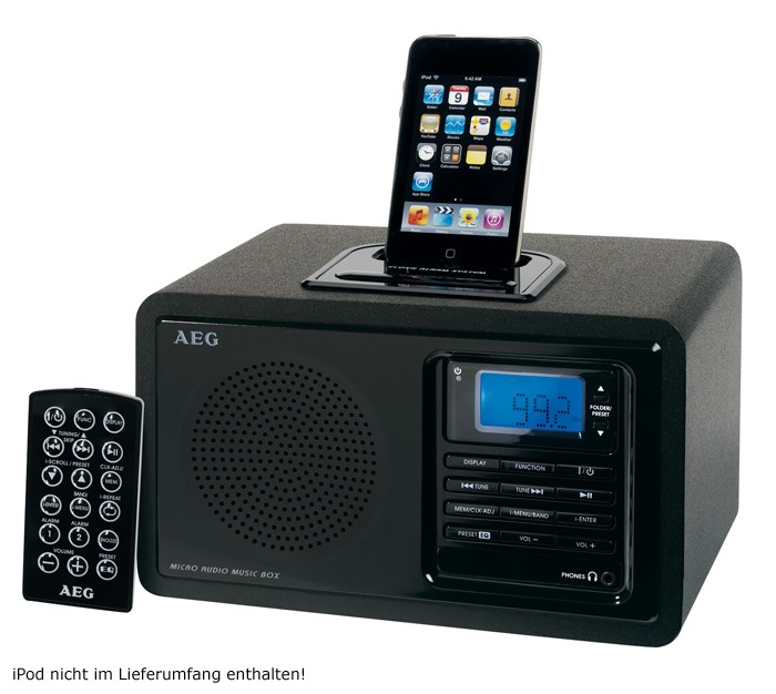 AEG iPod Music Station mit MP3-Player und Radiowecker