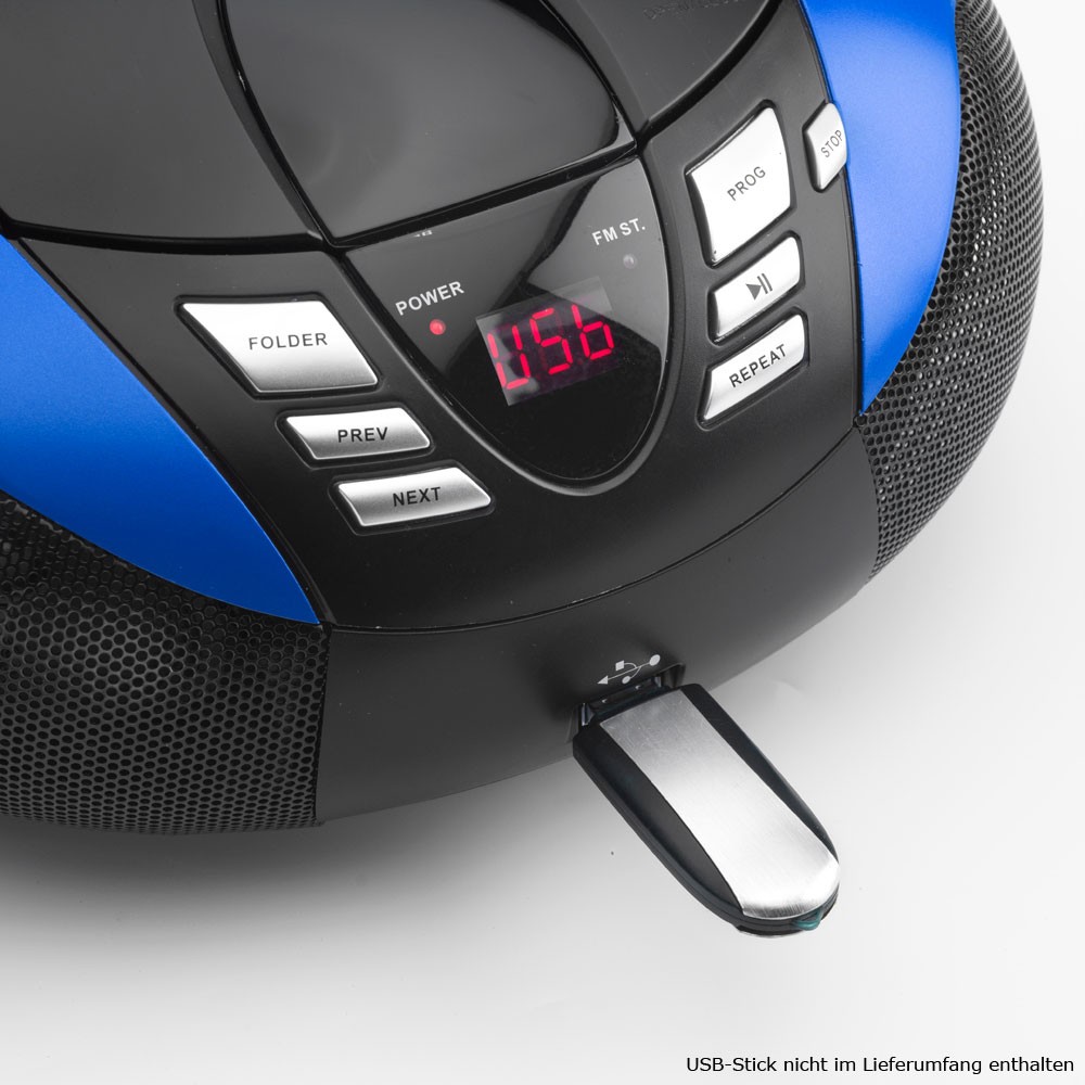 Tragbarer CD/MP3-Player mit Radio USB und LED Display SCD-37 – Bild 4