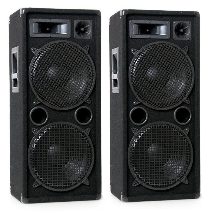 1600W 3-Wege PA Boxen 2x 25 cm Woofer OMNITRONIC DX-2022 – Bild 1