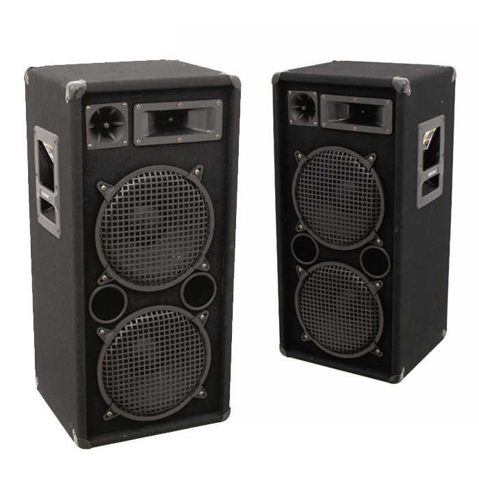 1600W 3-Wege PA Boxen 2x 25 cm Woofer OMNITRONIC DX-2022 – Bild 2