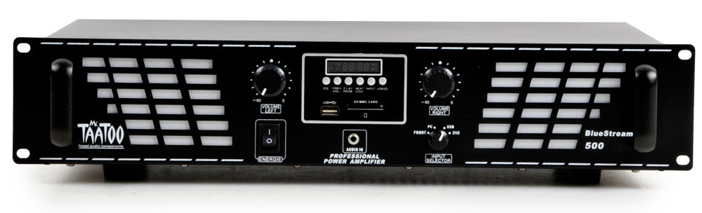 1500W PA-Verstärker Endstufe USB SD Bluestream 500 – Bild 3
