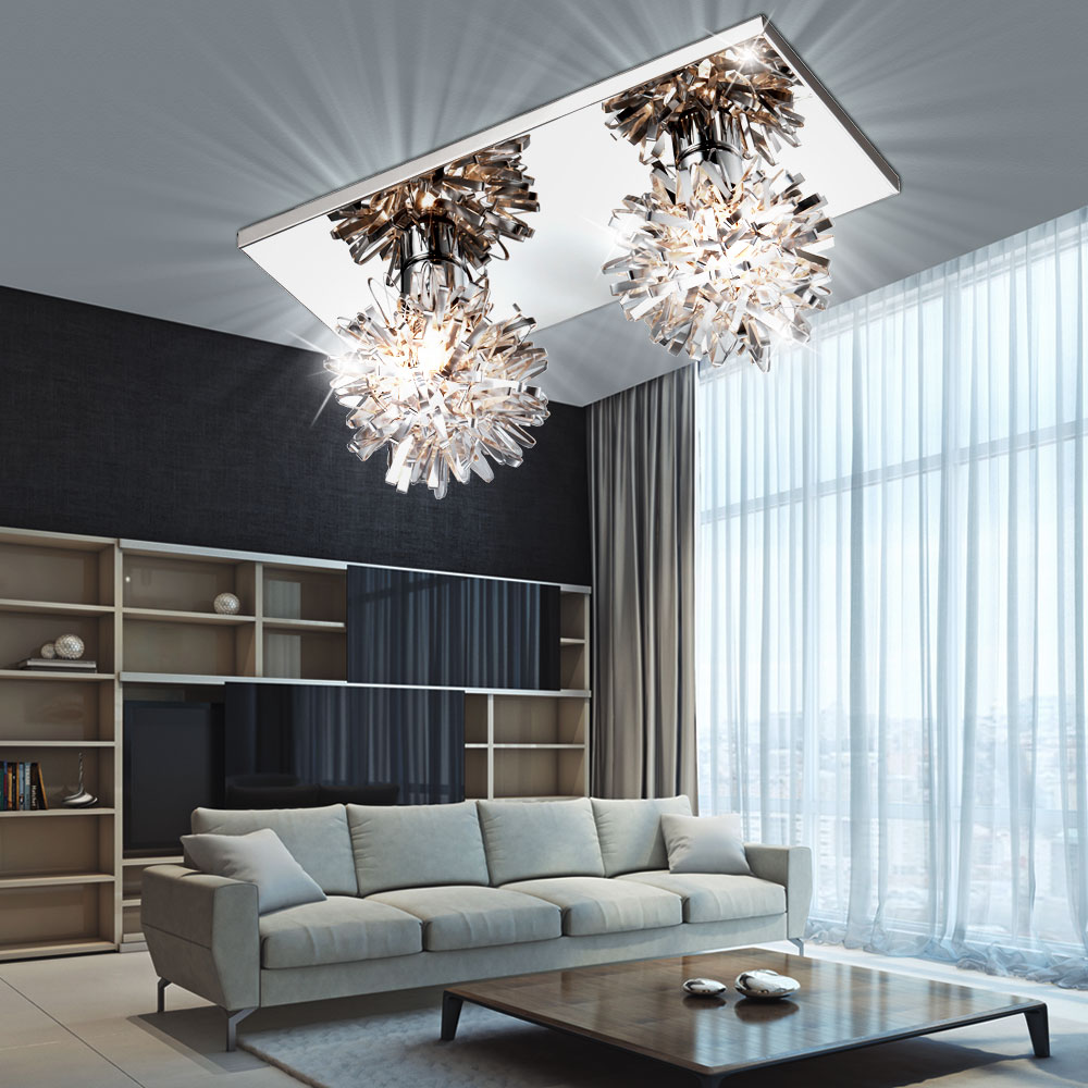 Deckenlampe mit hochwertiger Chrom-Optik – Bild 2
