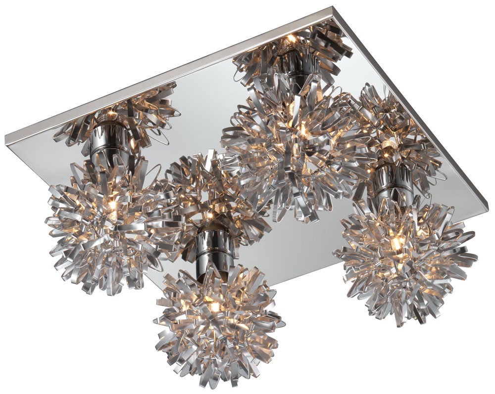 Deckenleuchte aus Aluminium mit 50W Halogen-Leuchtmittel – Bild 1
