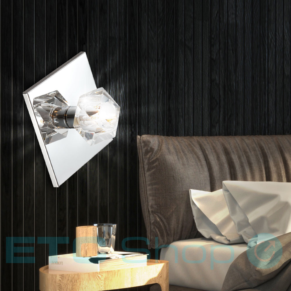 Deckenleuchte aus Chrom und Kristallglas ICE CUBE CROMO – Bild 2