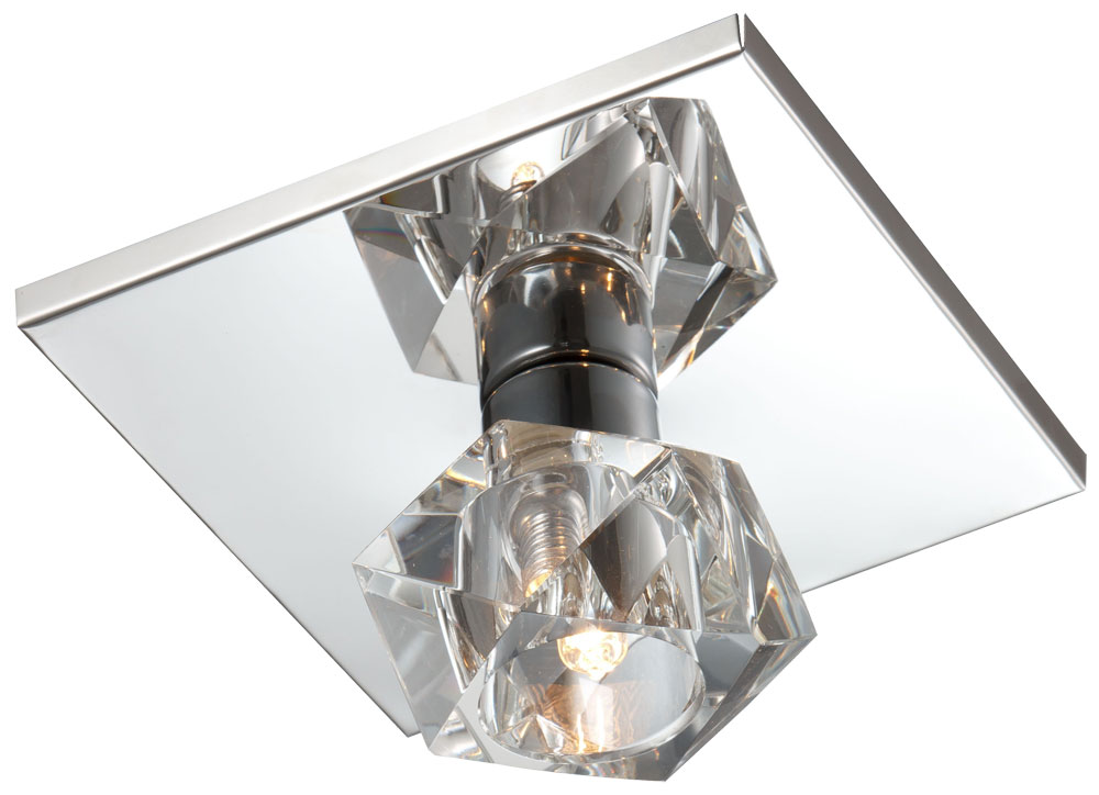 Deckenleuchte aus Chrom und Kristallglas ICE CUBE CROMO – Bild 1