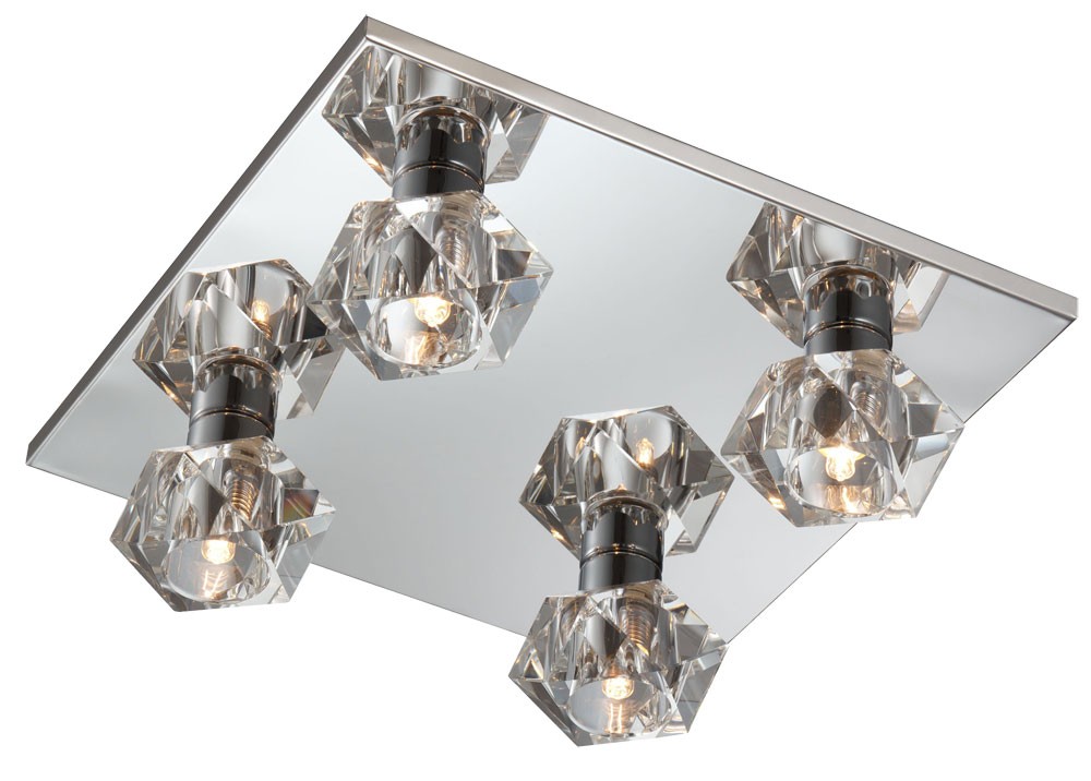 Deckenleuchte aus Kristallglas mit 4 Leuchtarmen ICE CUBE – Bild 1