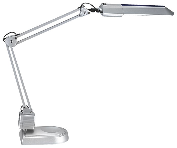Tischleuchte in Silber mit Energiesparlampe TOP – Bild 1