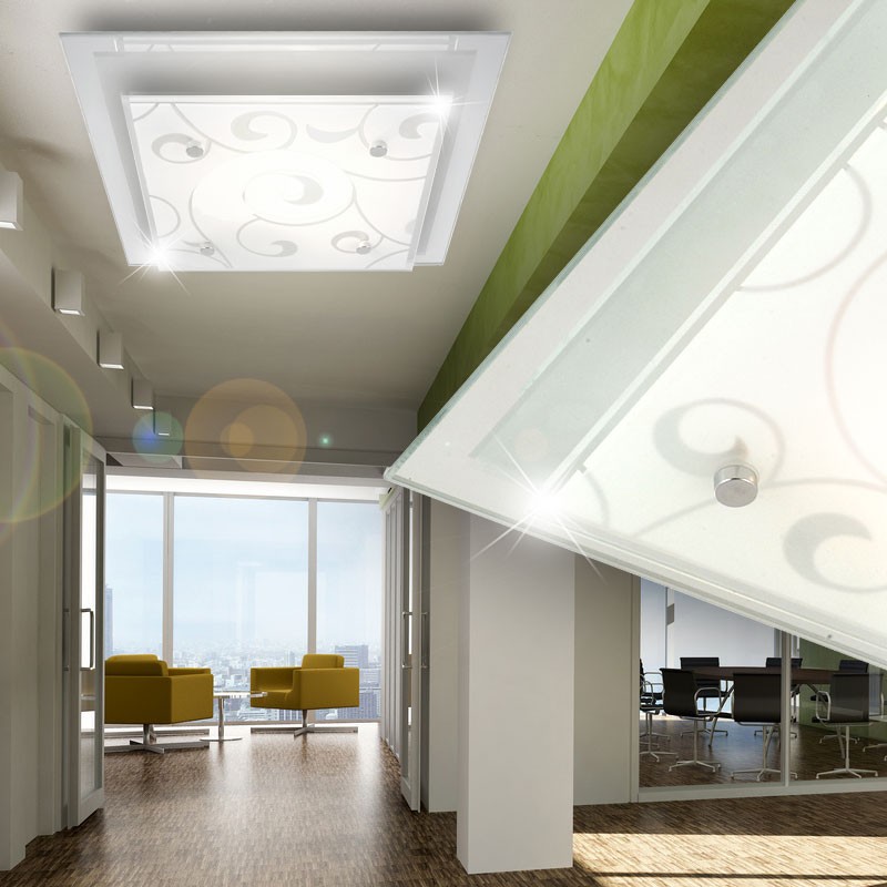 Deckenleuchte aus Chrom und Glas inklusive LED DIA – Bild 4