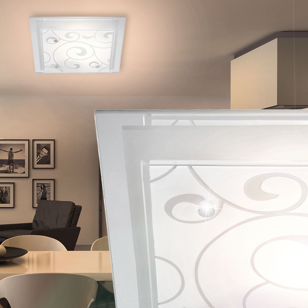 Deckenleuchte aus Chrom und Glas inklusive LED DIA – Bild 6