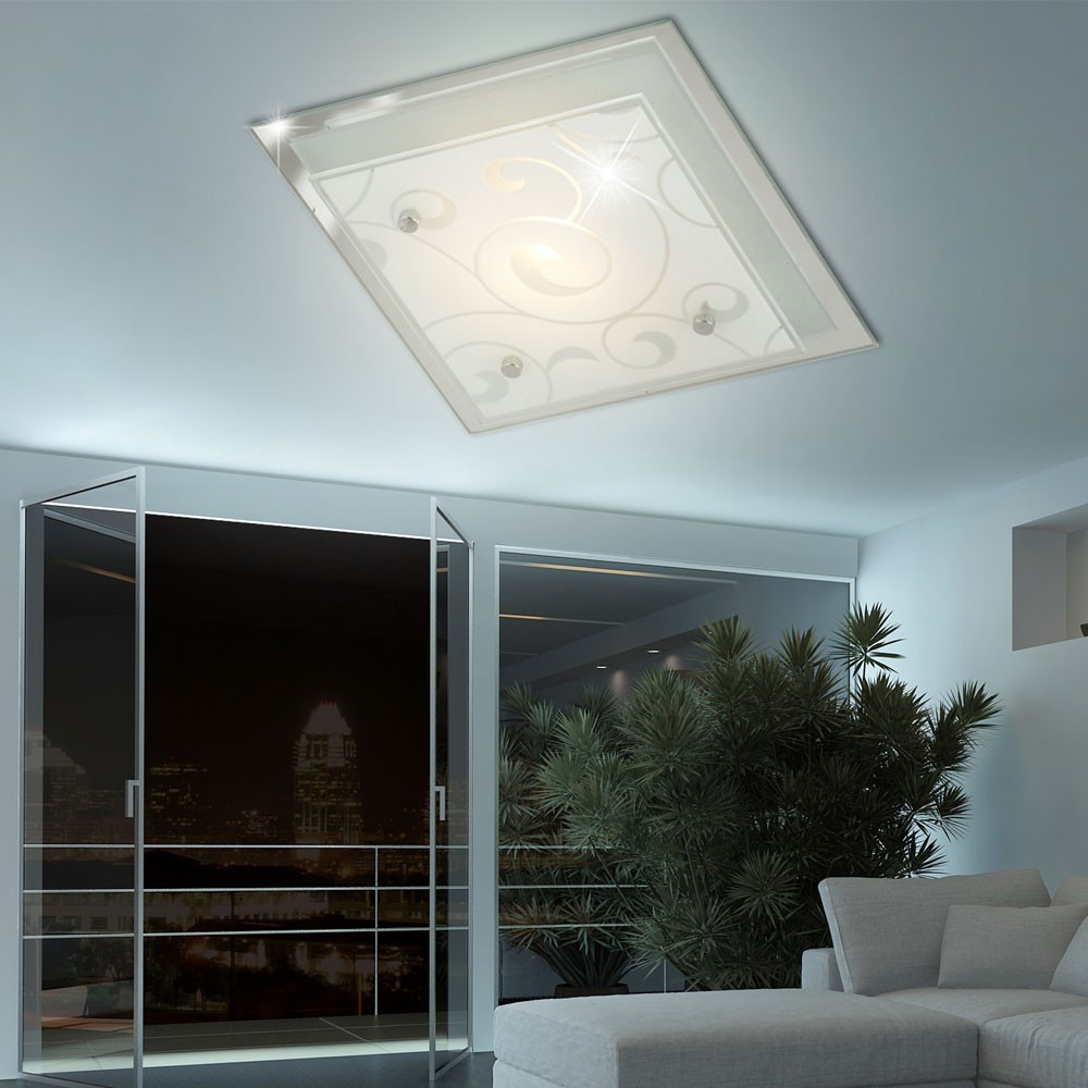 Deckenleuchte aus Chrom und Glas inklusive LED DIA – Bild 2