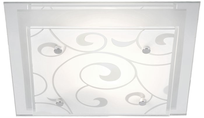 Deckenleuchte aus Chrom und Glas inklusive LED DIA – Bild 1