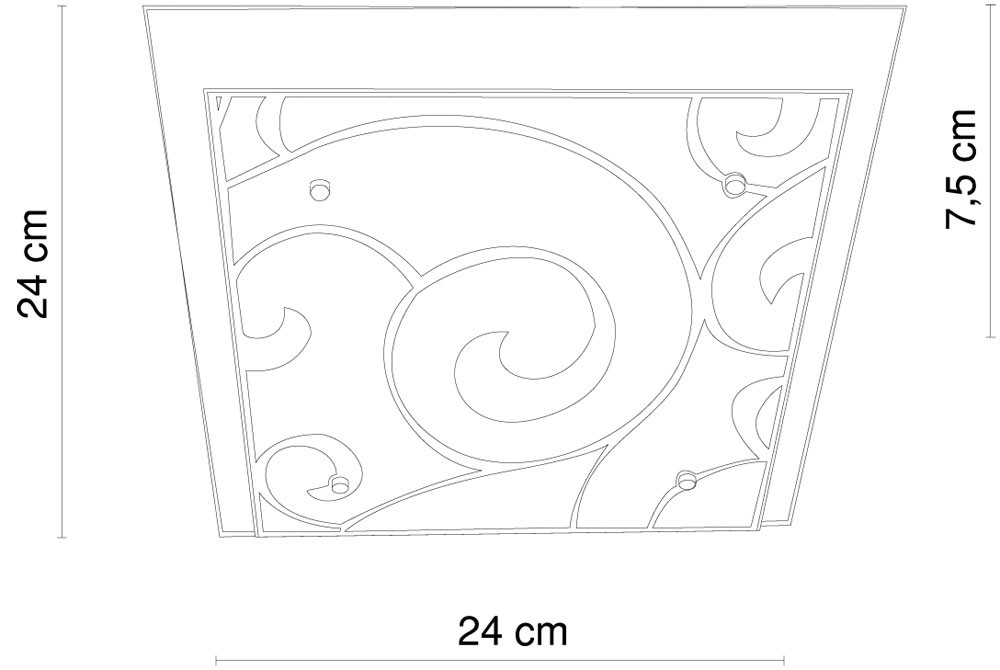 Deckenleuchte aus Chrom und Glas inklusive LED DIA – Bild 9