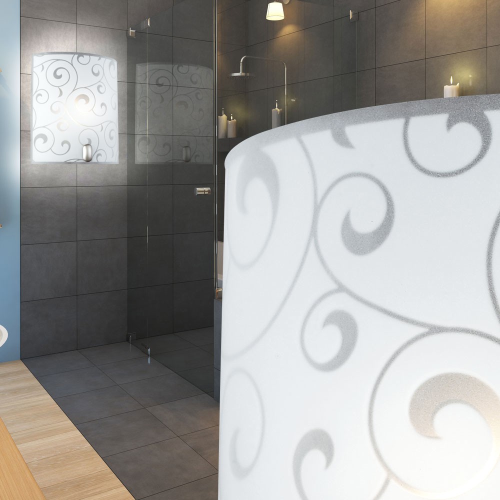 Spiegelleuchte aus Metall und Glas mit 60W BIKe – Bild 8