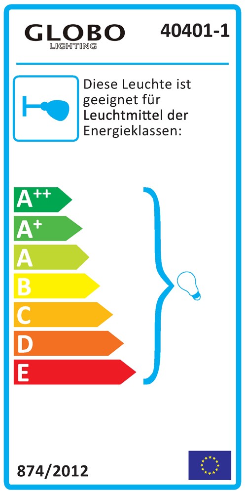 Spiegelleuchte aus Metall und Glas mit 60W BIKe – Bild 3
