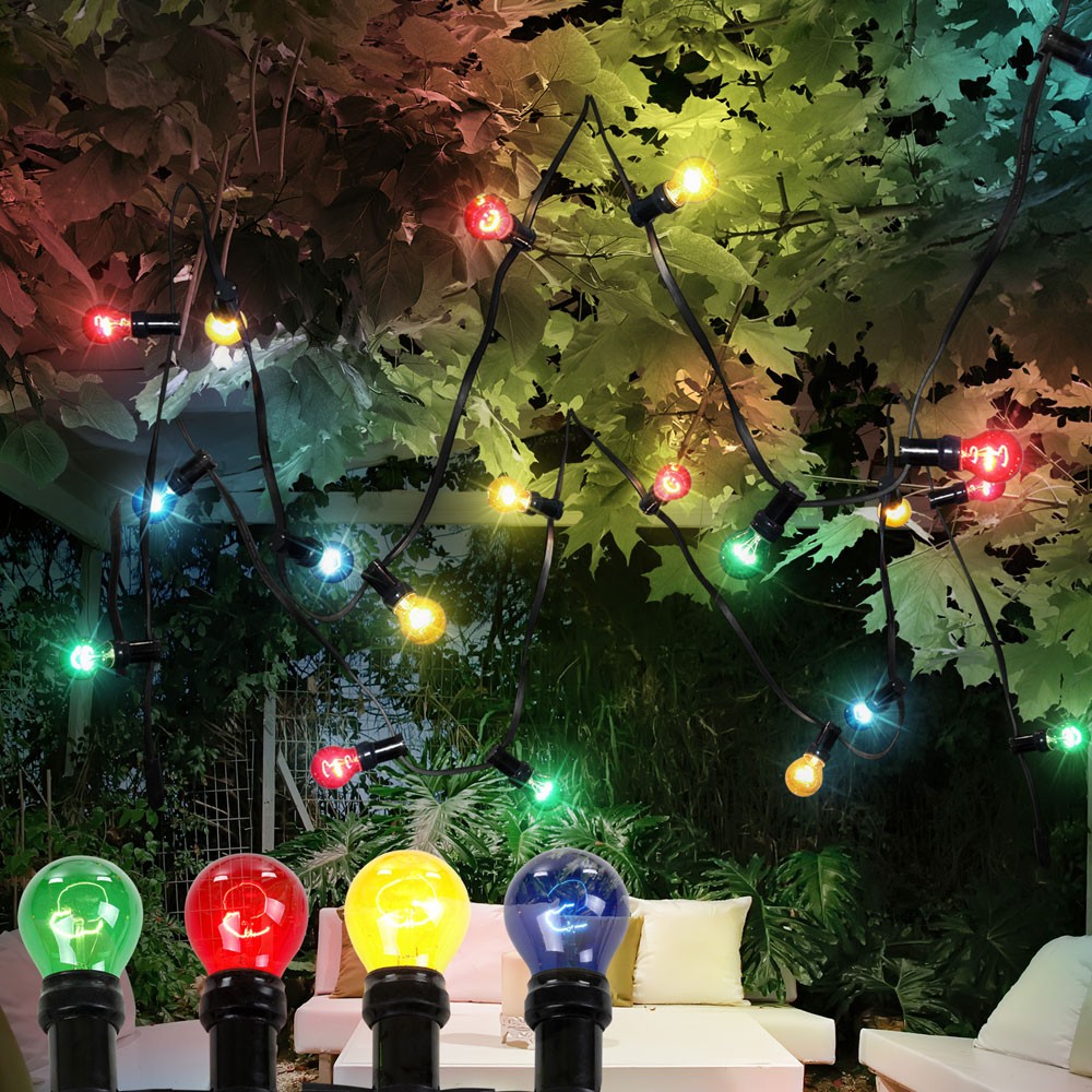 Partylichterkette 6 Meter inkl Leuchten IP44 NIRVANA – Bild 2