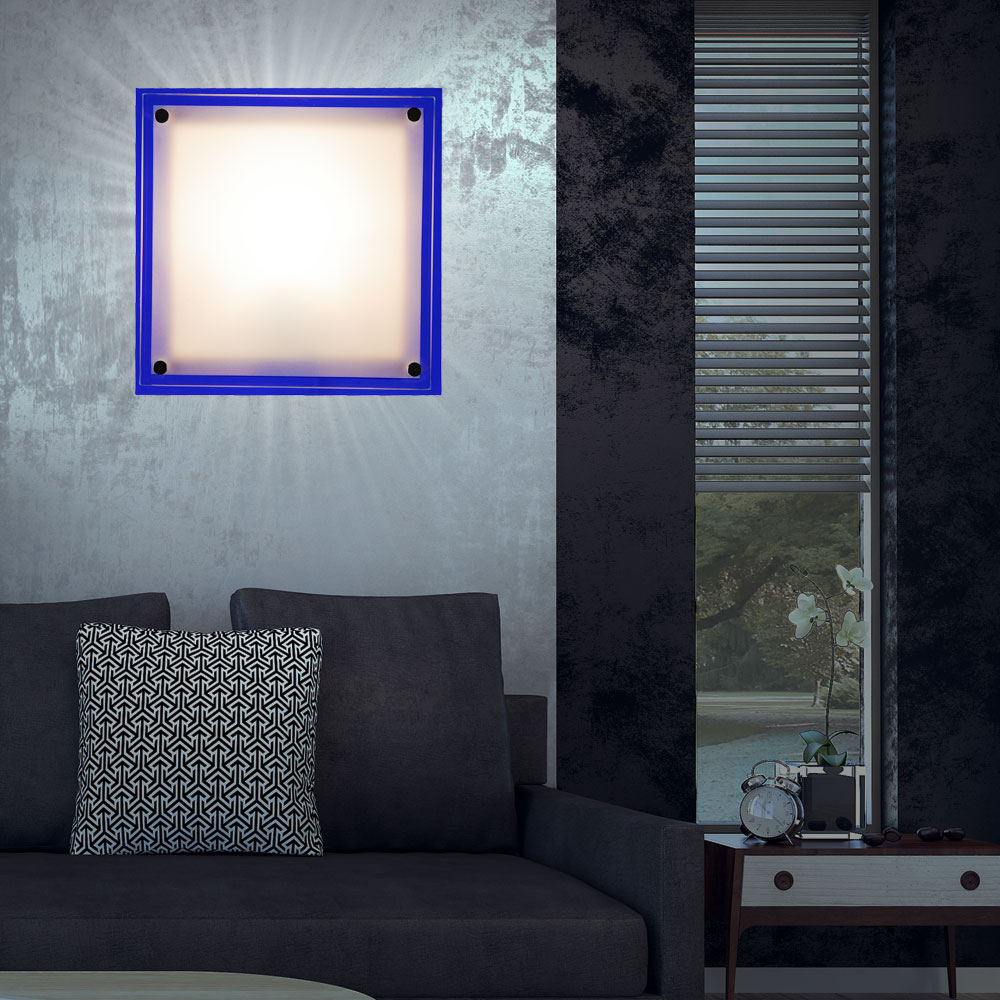 Design Wandleuchte aus Glas für den Wohnraum – Bild 2
