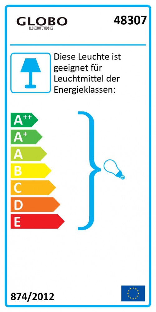 Wandlampe aus Glas und Chrom mit blauem Acryl – Bild 3