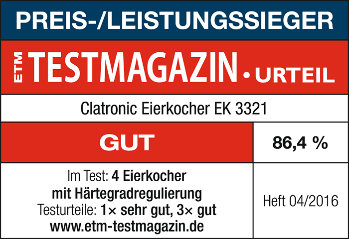 Eierkocher mit Eipicker für bis zu 7 Eier Clatronic EK 3321 – Bild 2