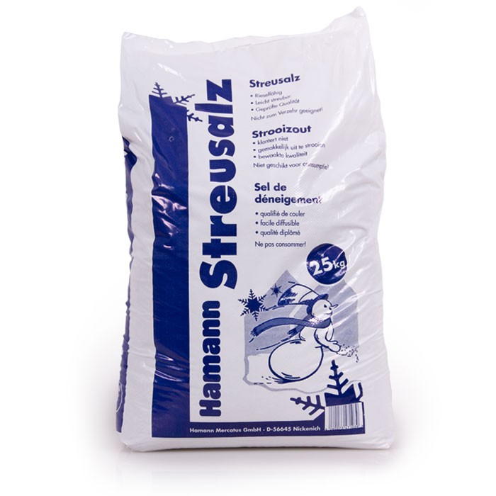 Streusalz Auftausalz Salz Winter Eis Schnee Glatteis 25kg Sack – Bild 1