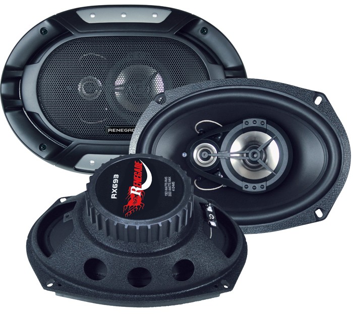 300W PAAR AUTO 3-Wege-Triax Lautsprecher 6x9 Renegade RX-693 – Bild 2