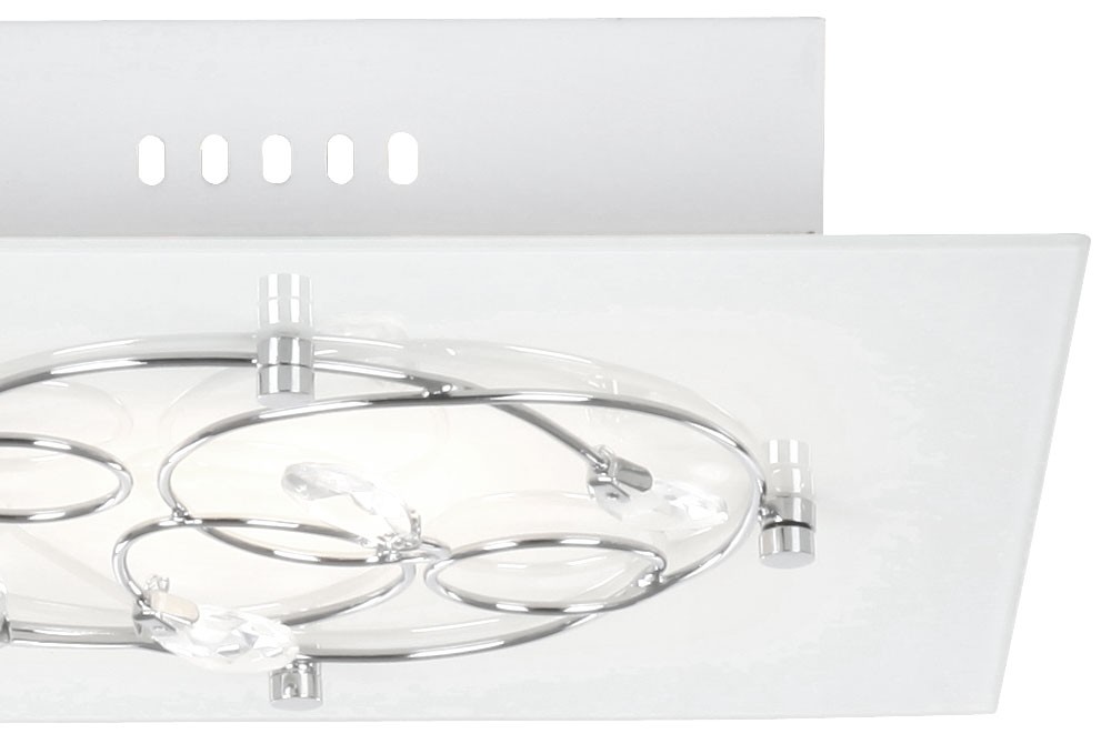 Deckenlampe aus Chrom und Metall in quadratischer Form DUNA – Bild 4