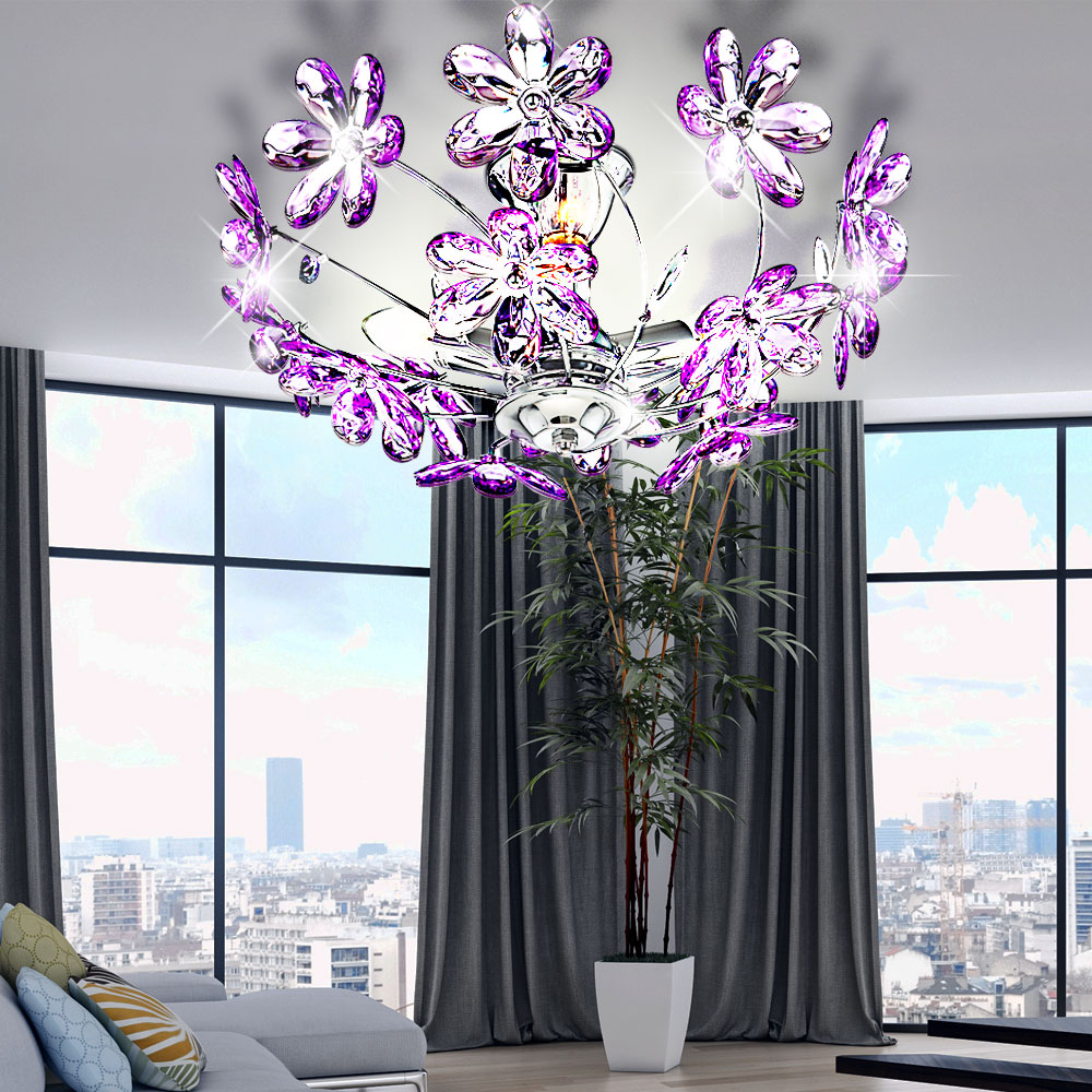 Elegante Deckenleuchte im floralen Design PURPLE – Bild 2