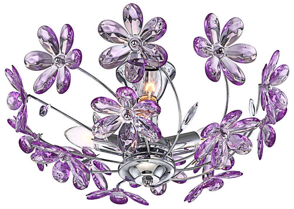 Elegante Deckenleuchte im floralen Design PURPLE – Bild 1