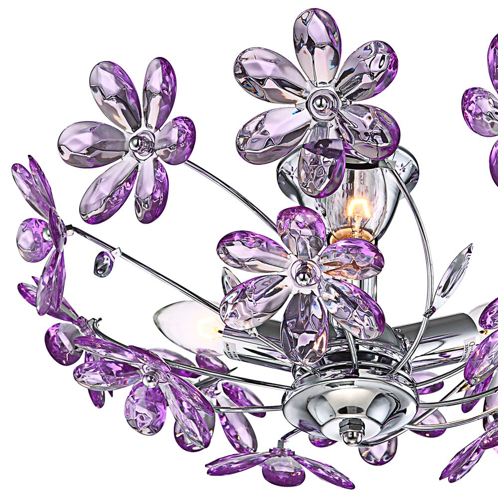 Elegante Deckenleuchte im floralen Design PURPLE – Bild 9