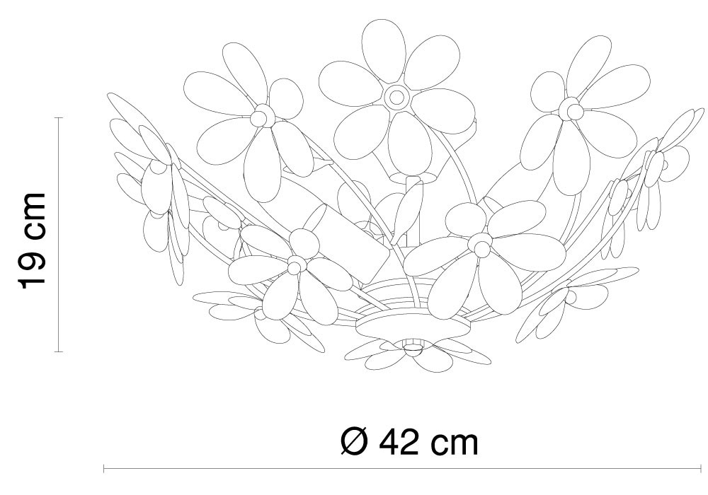 Elegante Deckenleuchte im floralen Design PURPLE – Bild 10