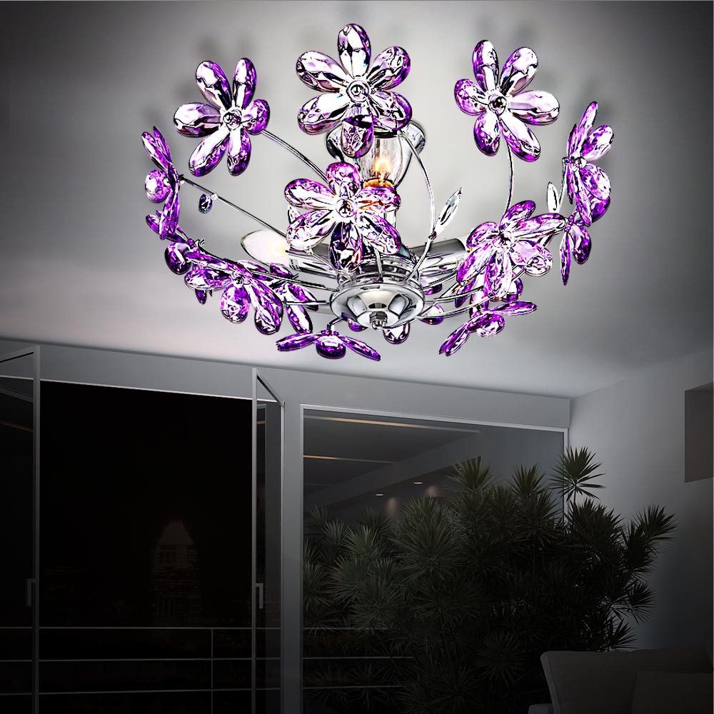 Elegante Deckenleuchte im floralen Design PURPLE – Bild 5