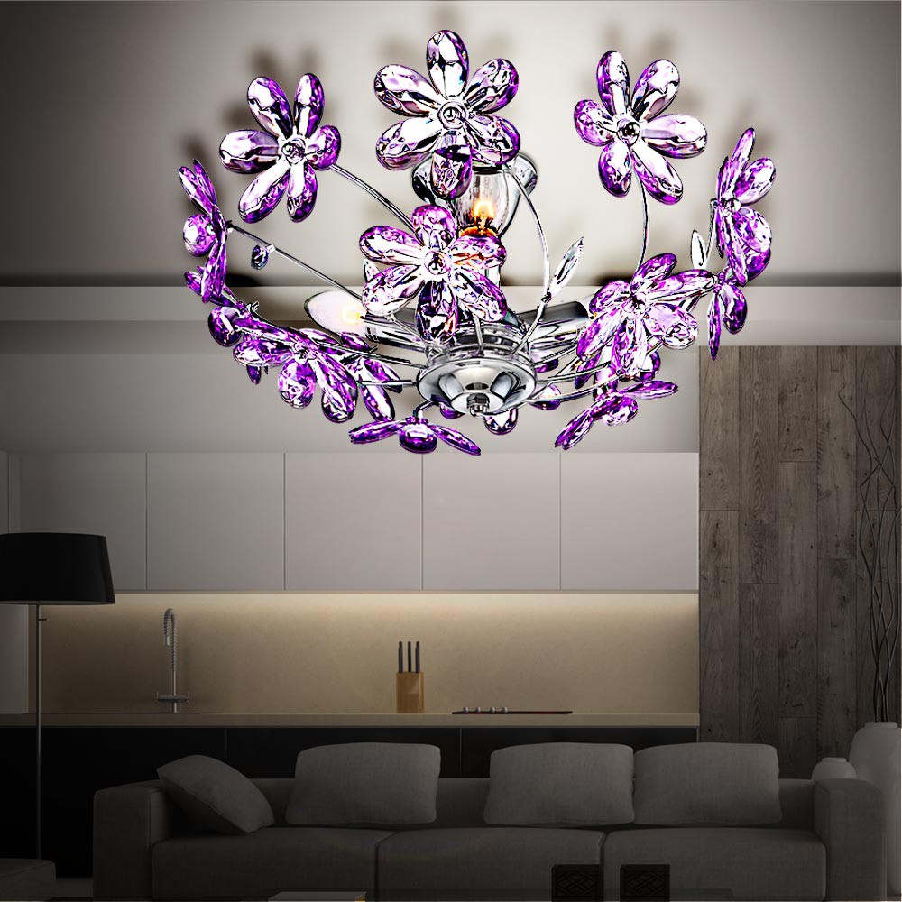 Elegante Deckenleuchte im floralen Design PURPLE – Bild 4