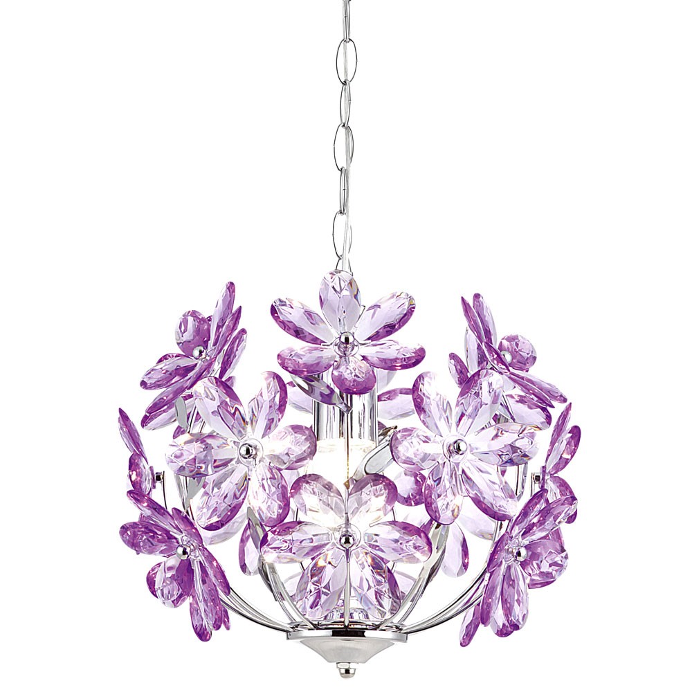 Design Pendelleuchte im floralen Design PURPLE – Bild 8