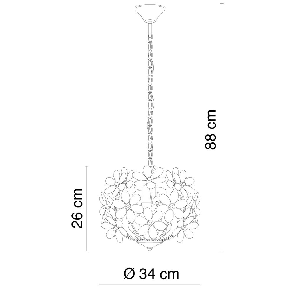 Design Pendelleuchte im floralen Design PURPLE – Bild 9