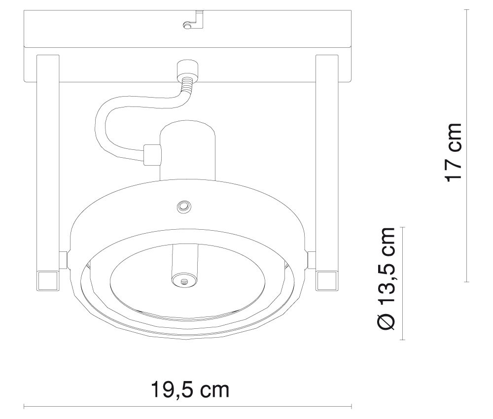 Deckenstrahler mit Halogen Leuchten aus Metall KURIANA – Bild 4