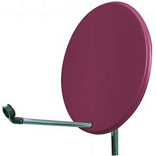 Parabolantenne Sat-Schüssel Satellitenspiegel 60cm rot