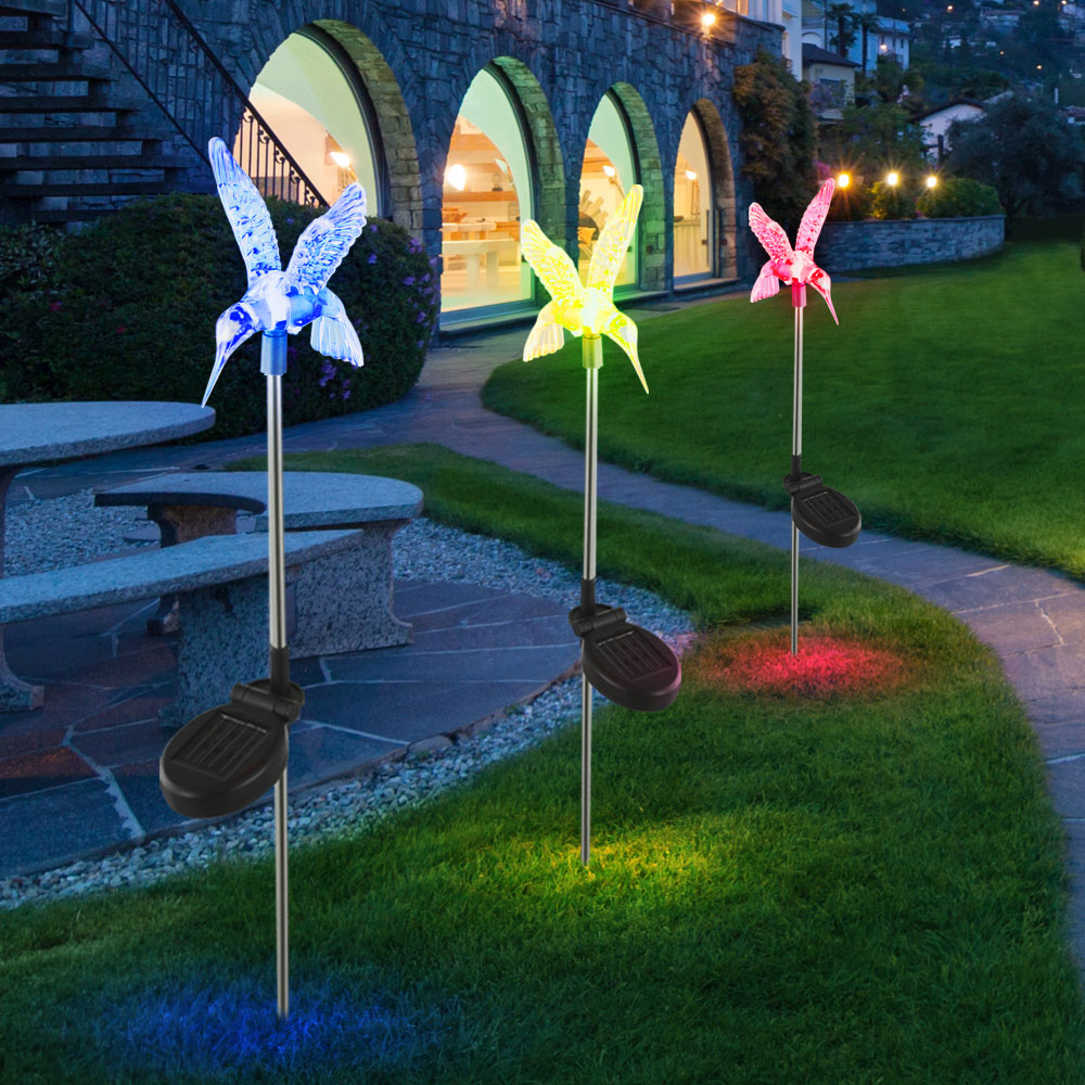 Solarleuchten mit Farbwechsler und LED - Kolibri – Bild 2