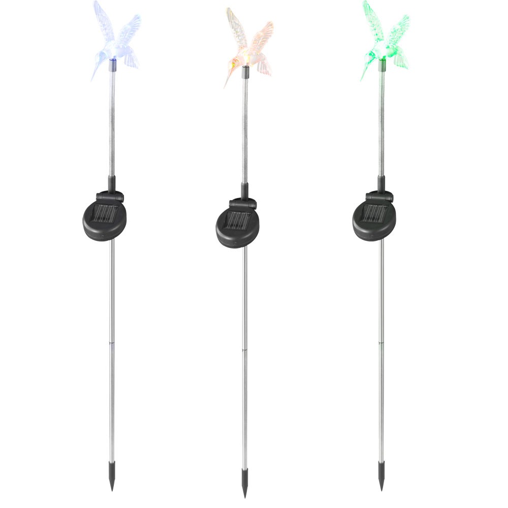 Solarleuchten mit Farbwechsler und LED - Kolibri – Bild 1