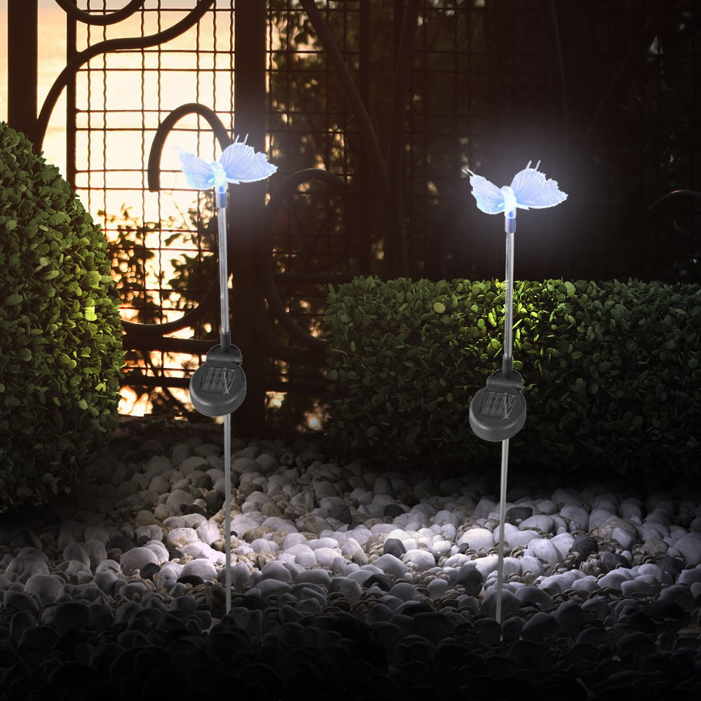 Solarleuchten mit Farbwechsler LED - Schmetterling – Bild 8