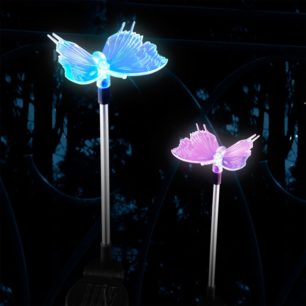 Solarleuchten mit Farbwechsler LED - Schmetterling – Bild 6