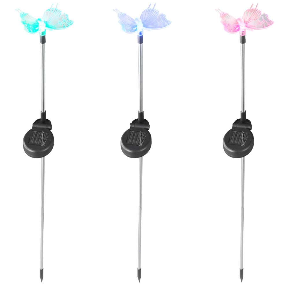 Solarleuchten mit Farbwechsler LED - Schmetterling – Bild 1
